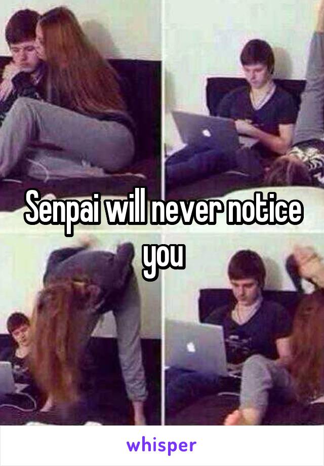 Senpai will never notice you