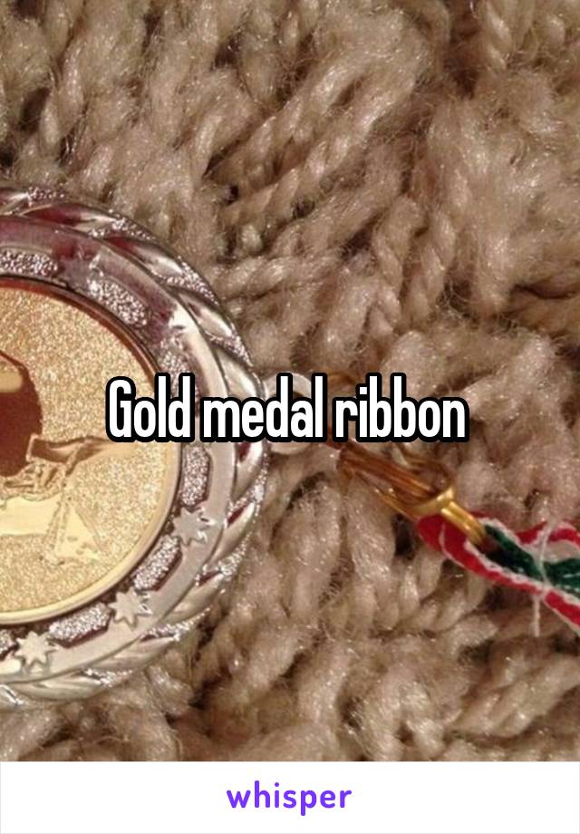 Gold medal ribbon 