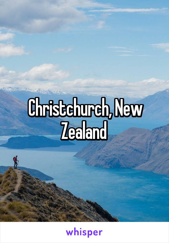 Christchurch, New Zealand 