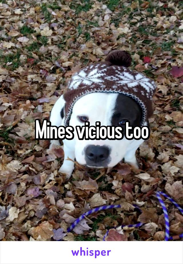 Mines vicious too
