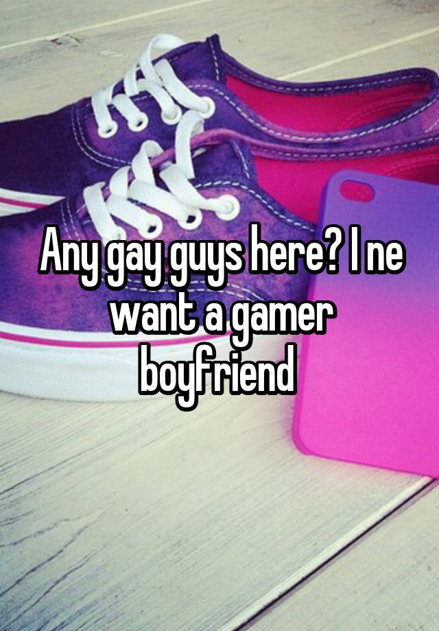 Any gay guys here? I ne want a gamer boyfriend 