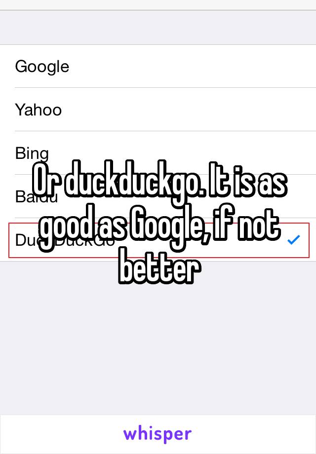 Or duckduckgo. It is as good as Google, if not better