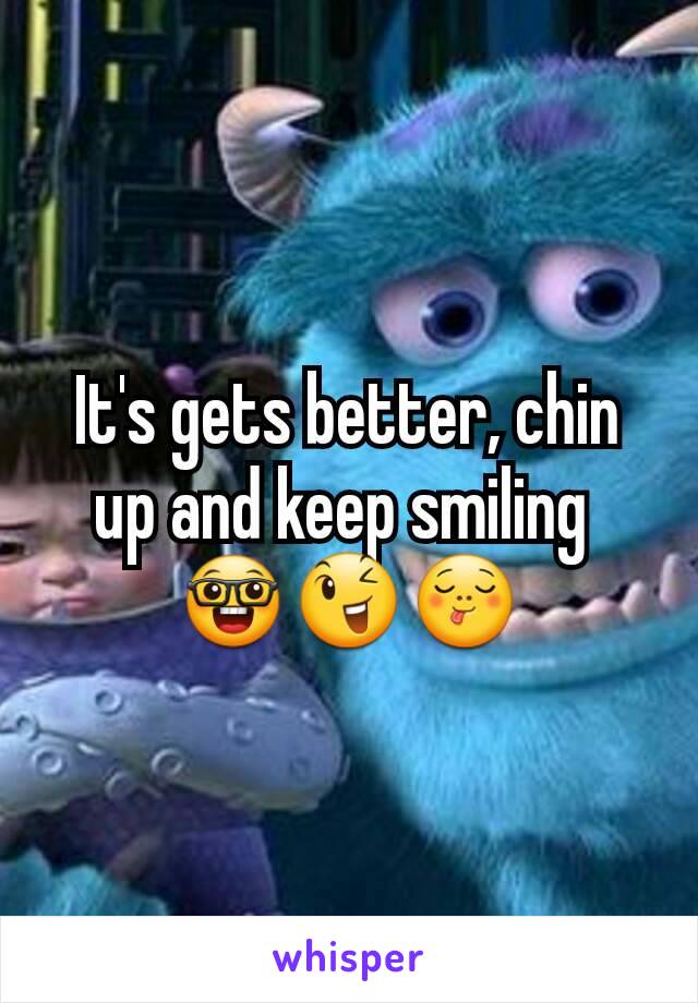 It's gets better, chin up and keep smiling 
🤓😉😋