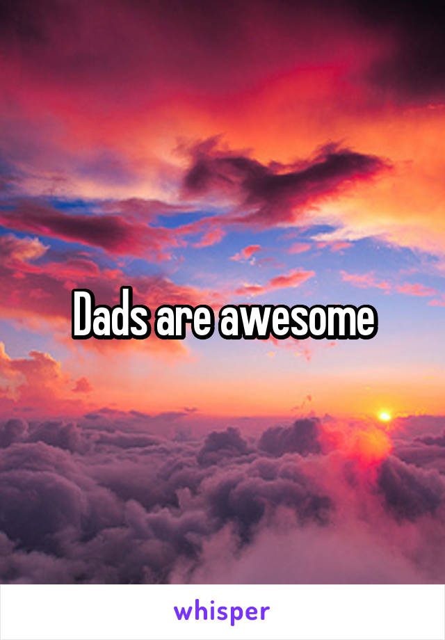 Dads are awesome