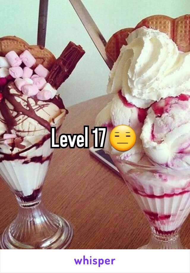 Level 17😑