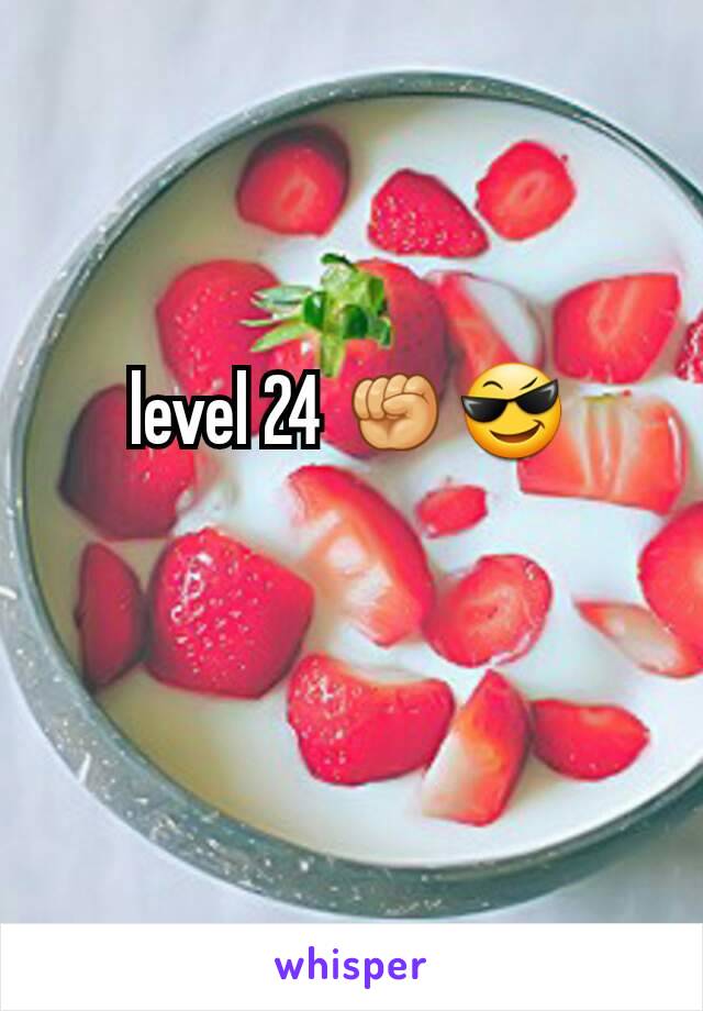 level 24 ✊😎