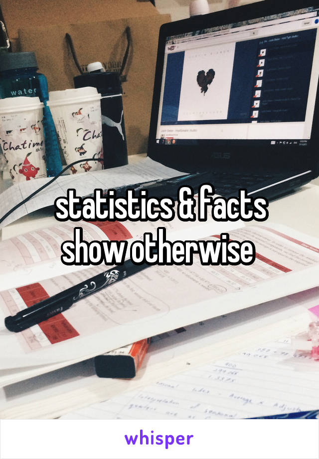 statistics & facts show otherwise 