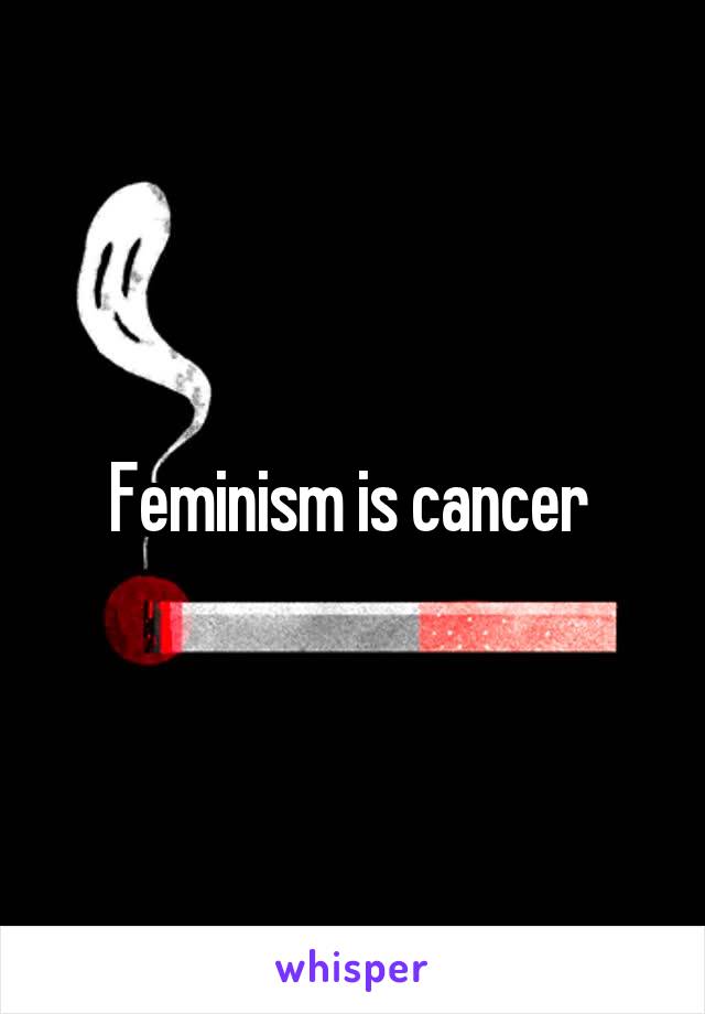 Feminism is cancer 