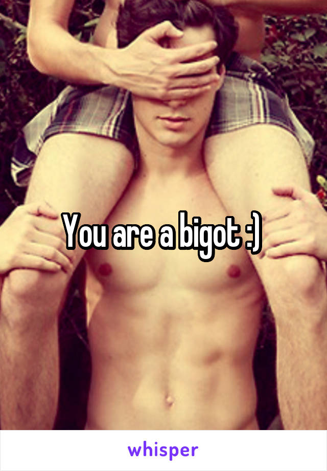 You are a bigot :) 