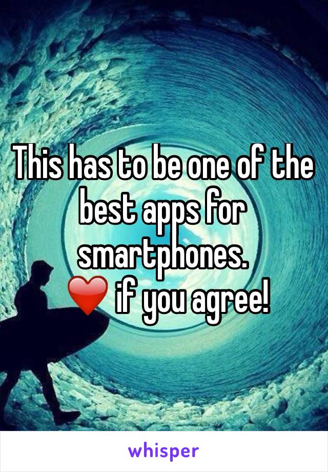 This has to be one of the best apps for smartphones.
 ❤️ if you agree!