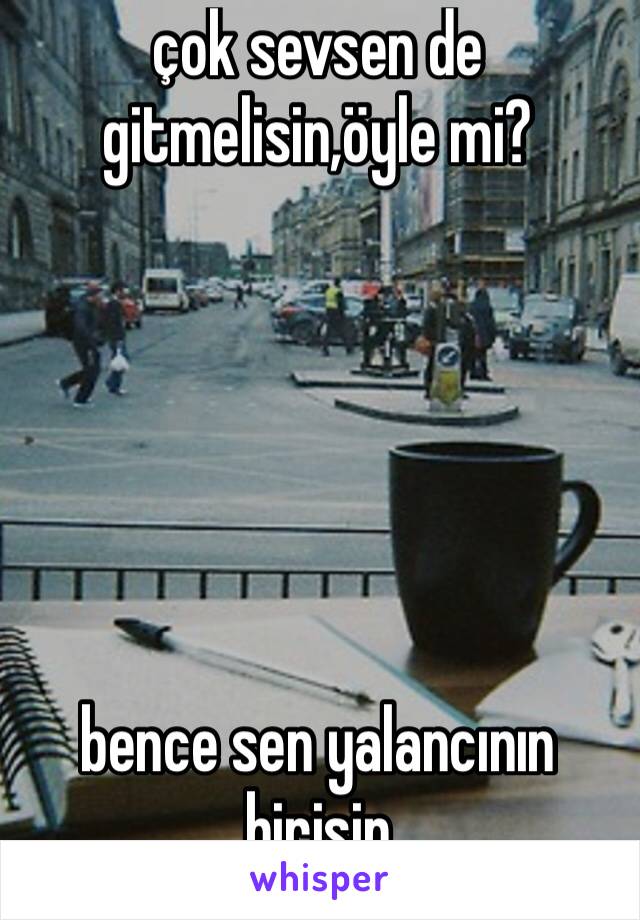 çok sevsen de gitmelisin,öyle mi?






bence sen yalancının birisin