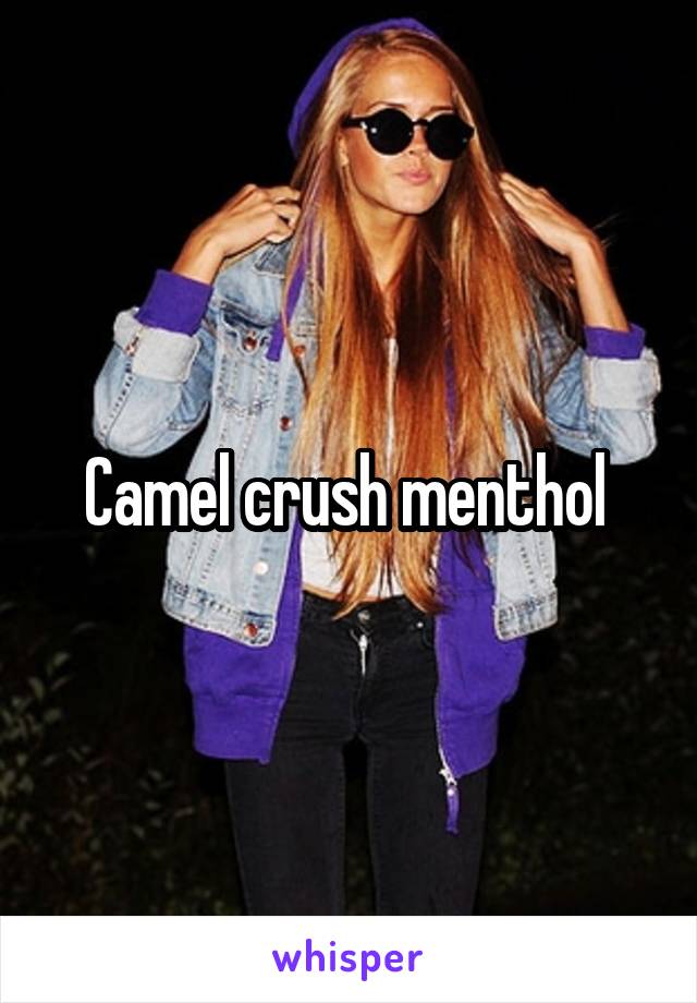 Camel crush menthol 