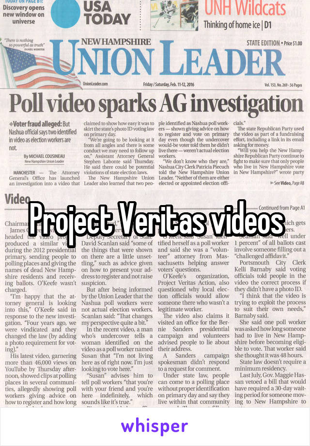 Project Veritas videos