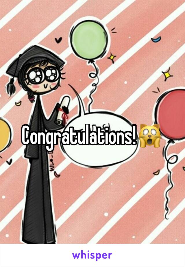 Congratulations!🙀