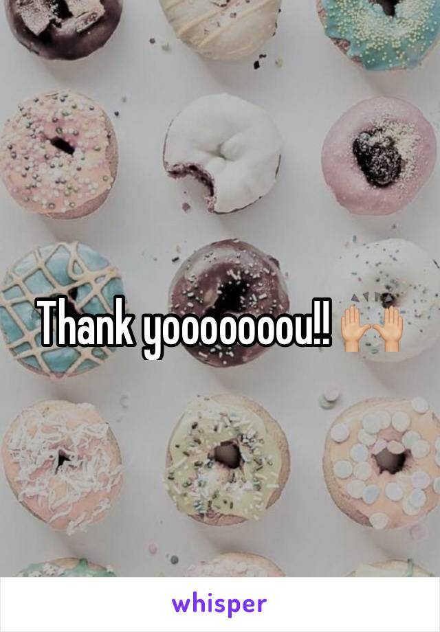 Thank yooooooou!! 🙌🏼