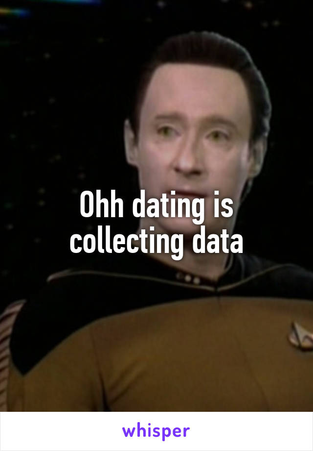 Ohh dating is collecting data