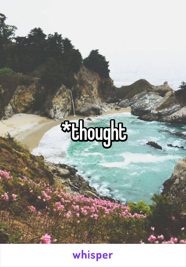 *thought