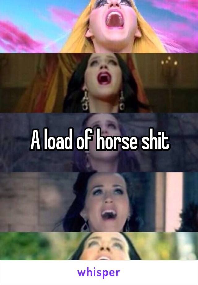 A load of horse shit