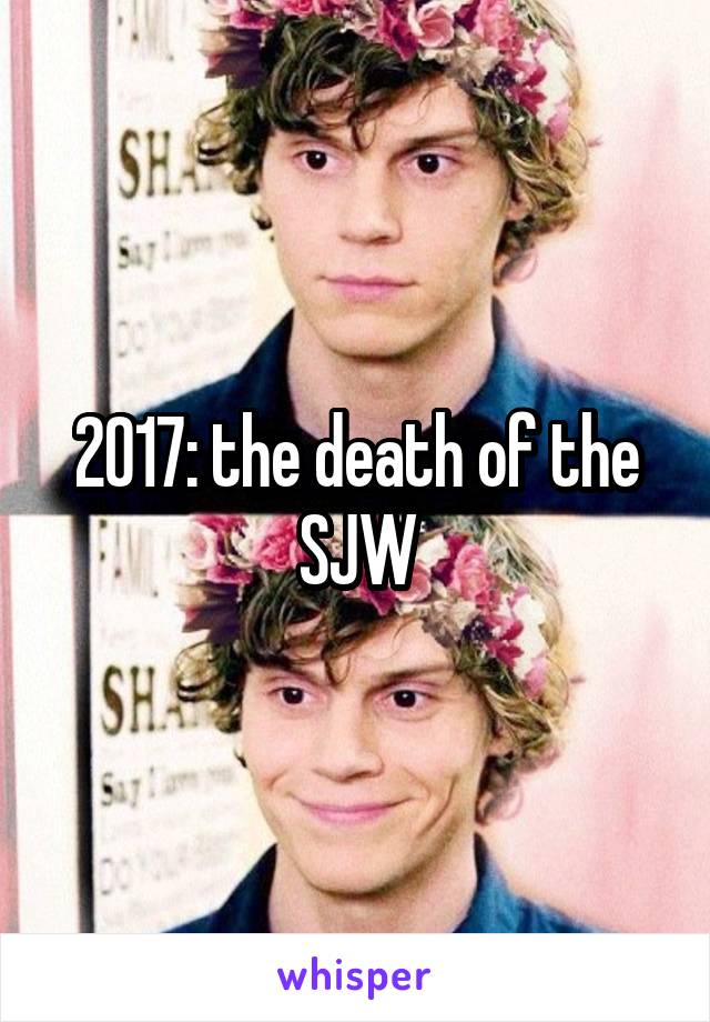 2017: the death of the SJW