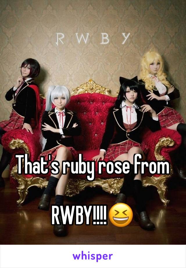 That's ruby rose from 

RWBY!!!!😆