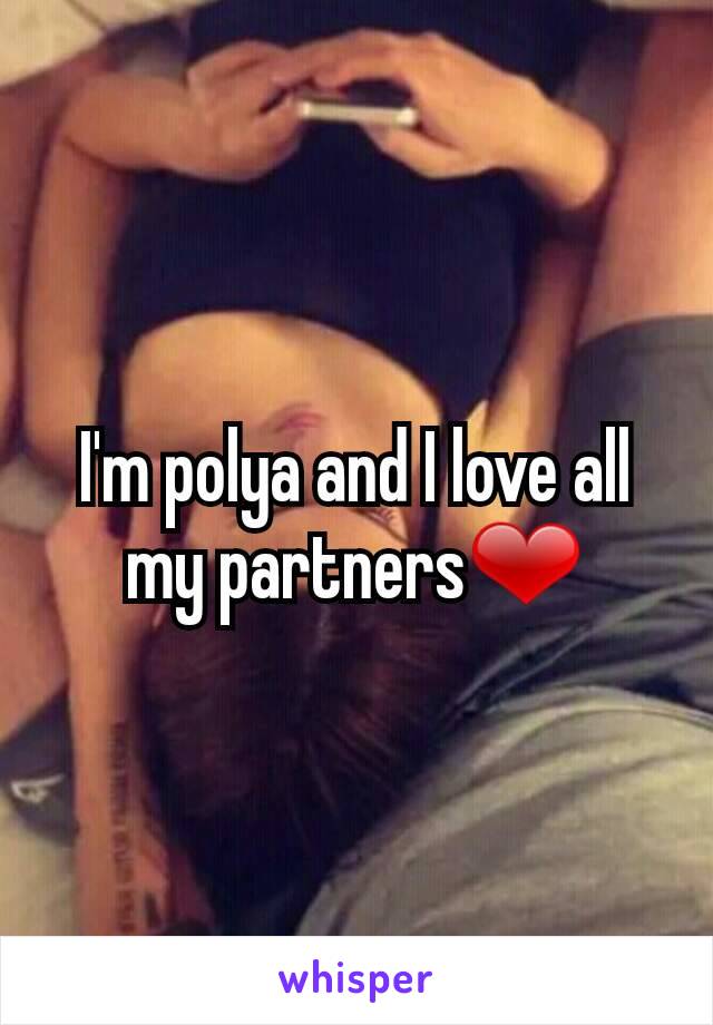 I'm polya and I love all my partners❤