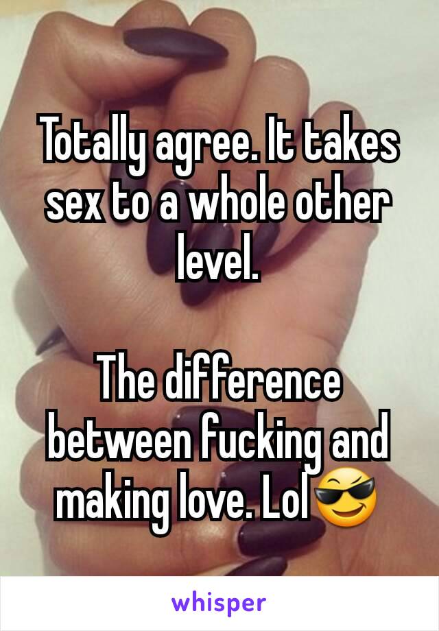 Totally agree. It takes sex to a whole other level.

The difference between fucking and making love. Lol😎