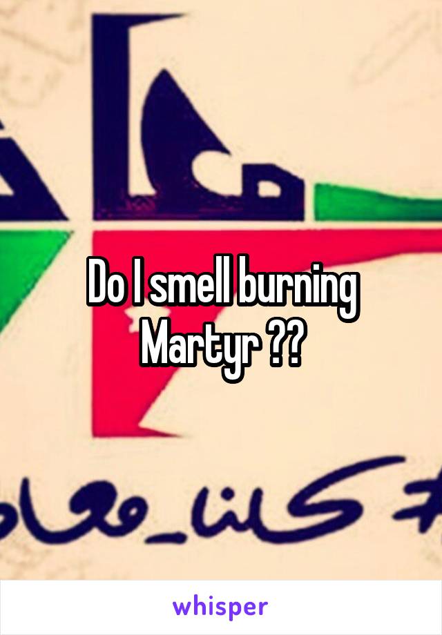 Do I smell burning Martyr ??