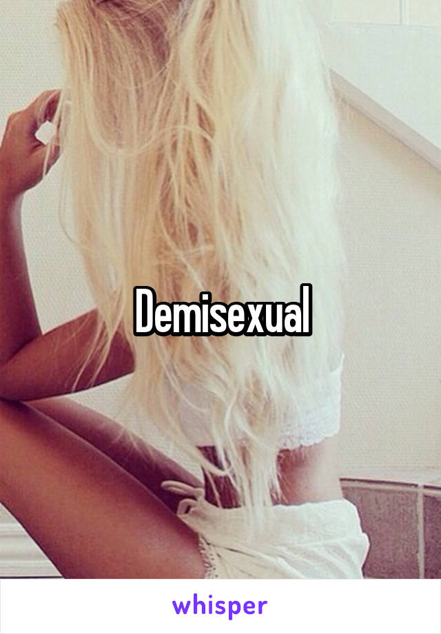 Demisexual