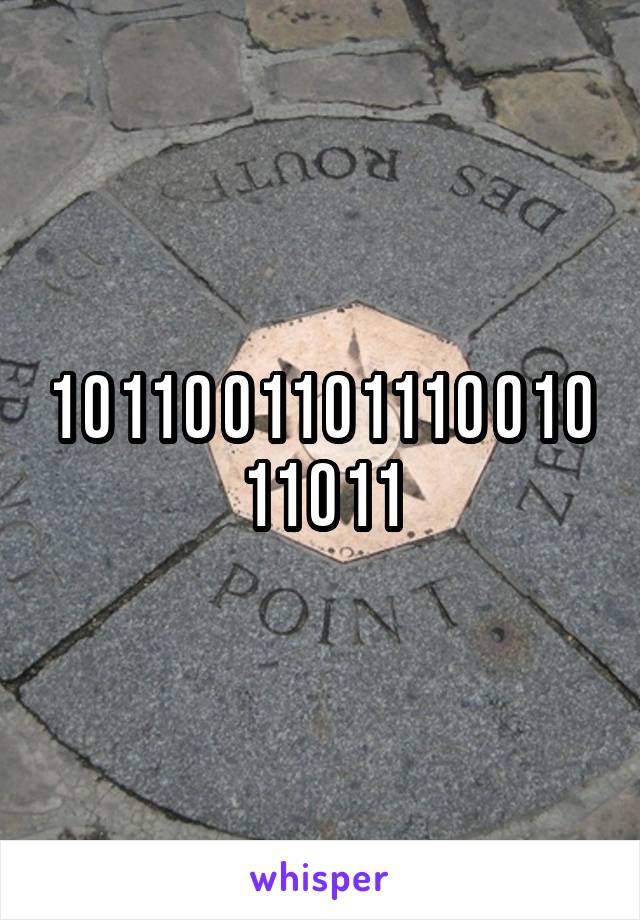 1 0 1 1 0 0 1 1 0 1 1 1 0 0 1 0 1 1 0 1 1