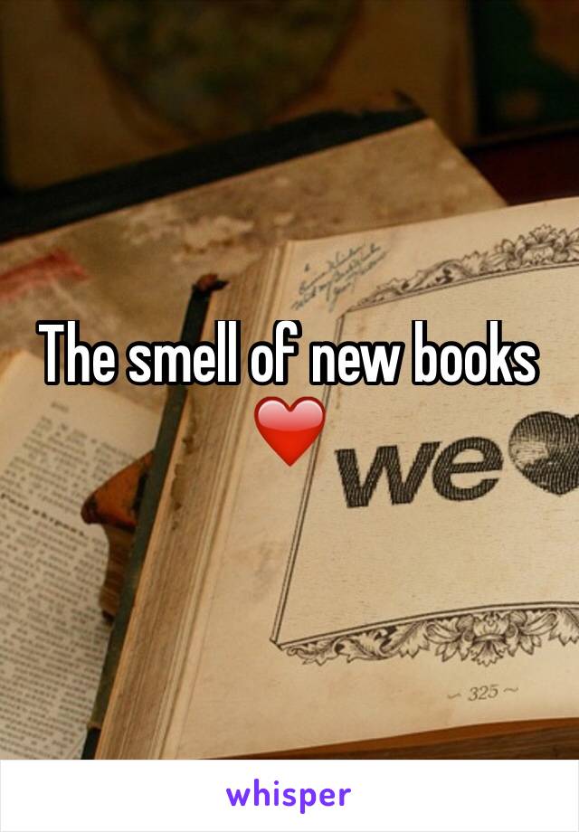 The smell of new books ❤️