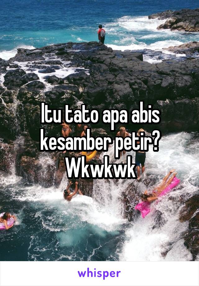 Itu tato apa abis kesamber petir? Wkwkwk