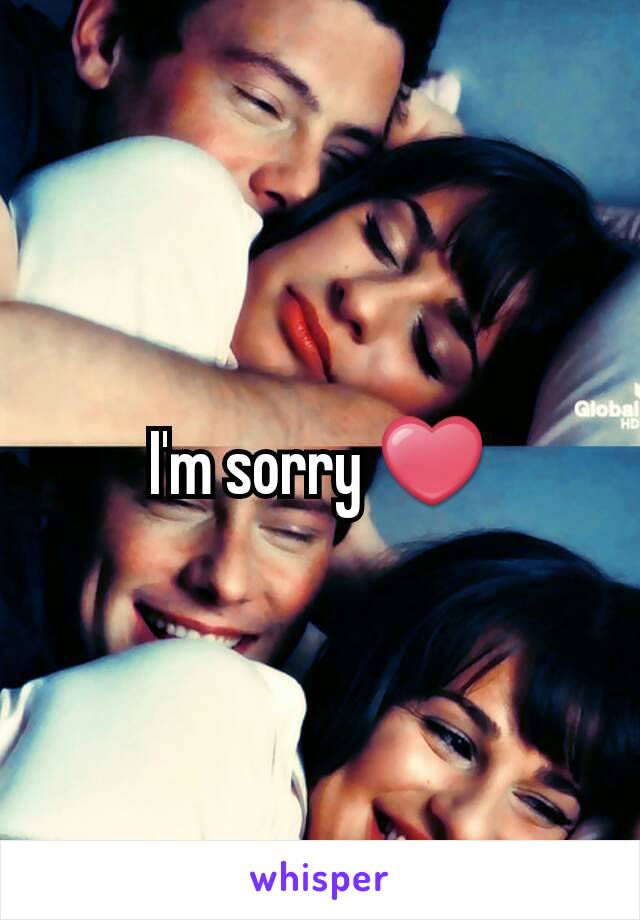 I'm sorry ❤