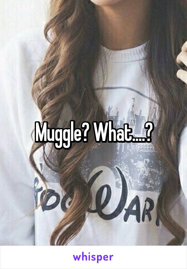 Muggle? What....?
