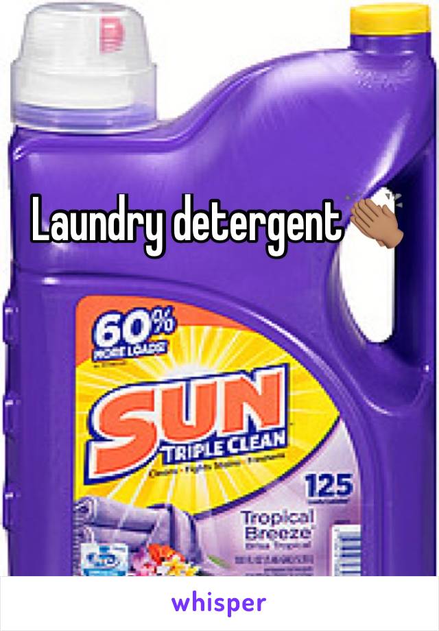 Laundry detergent👏🏽