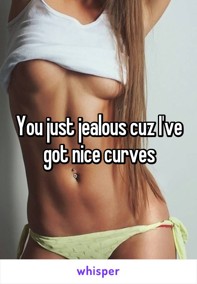 You just jealous cuz I've got nice curves