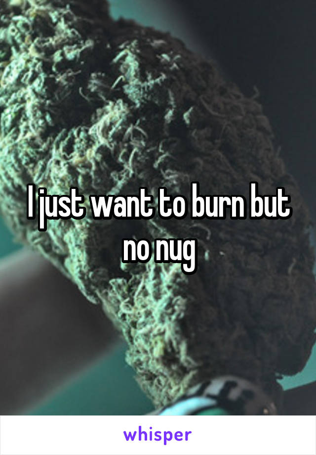 I just want to burn but no nug