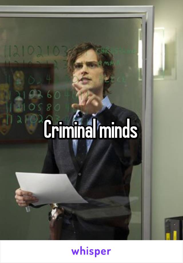 Criminal minds 