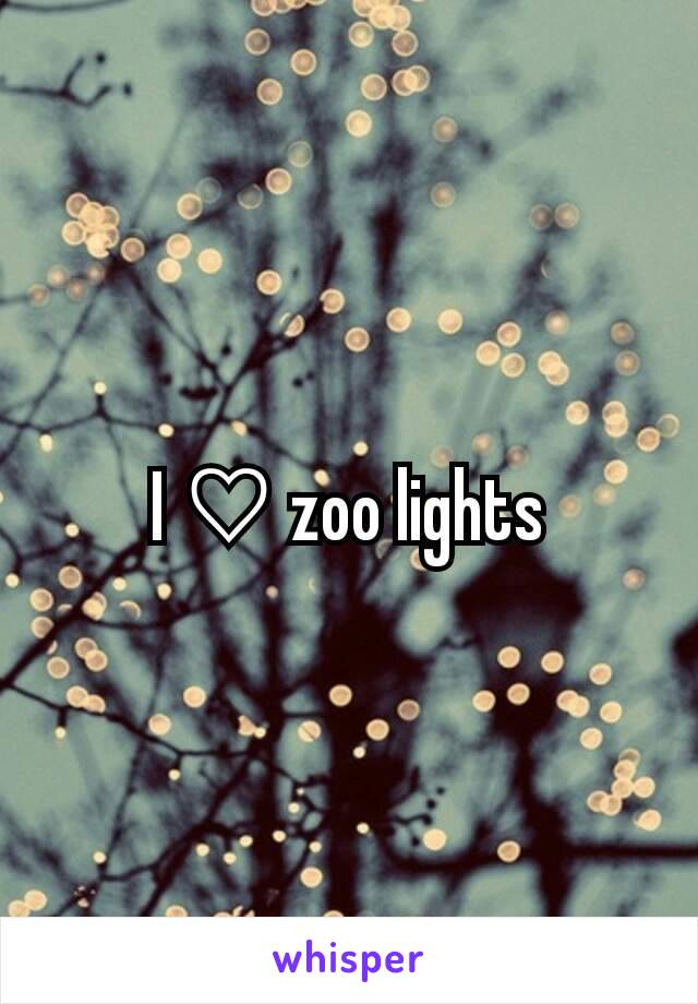 I ♡ zoo lights