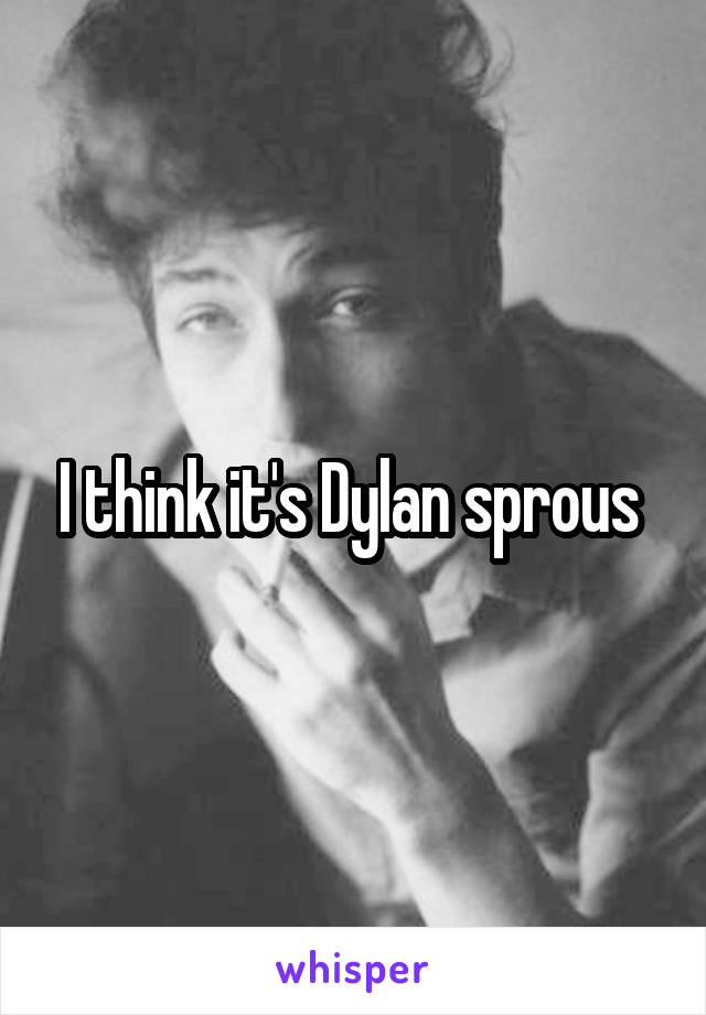 I think it's Dylan sprous 