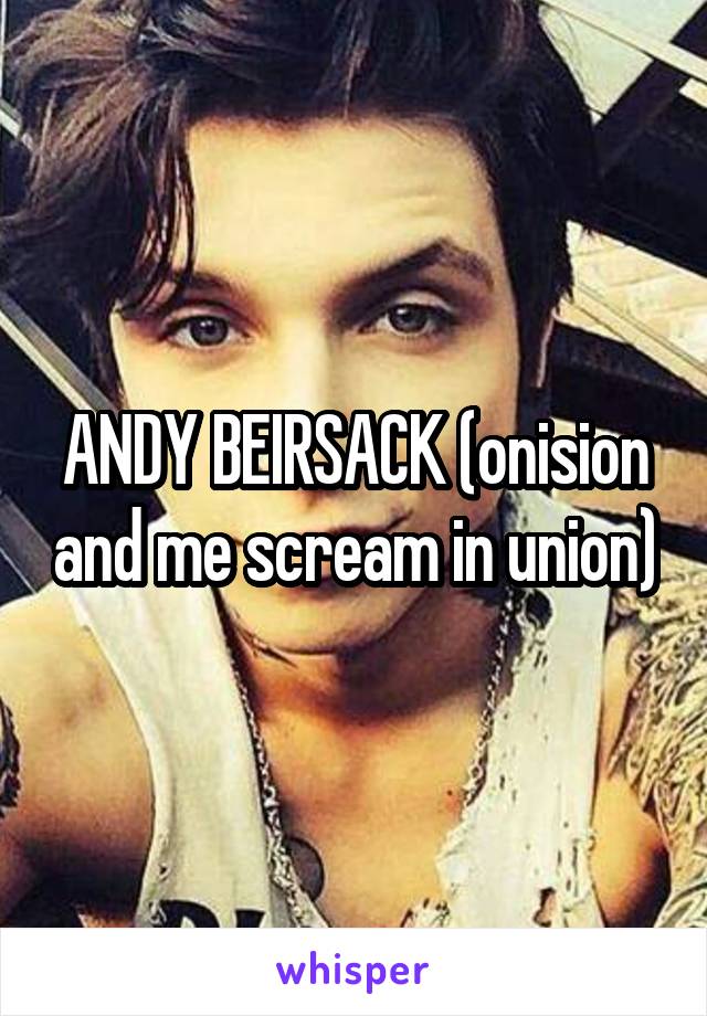 ANDY BEIRSACK (onision and me scream in union)