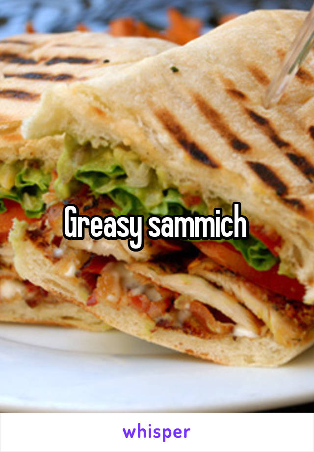 Greasy sammich 