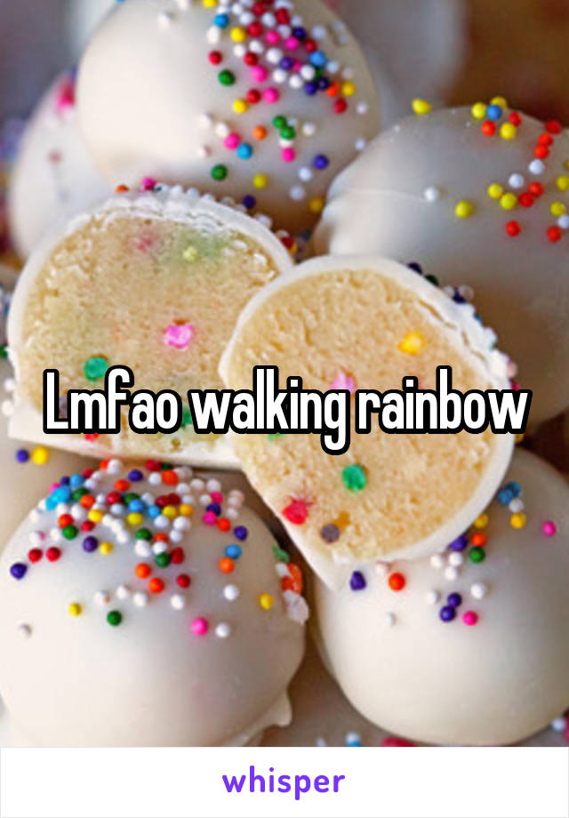 Lmfao walking rainbow