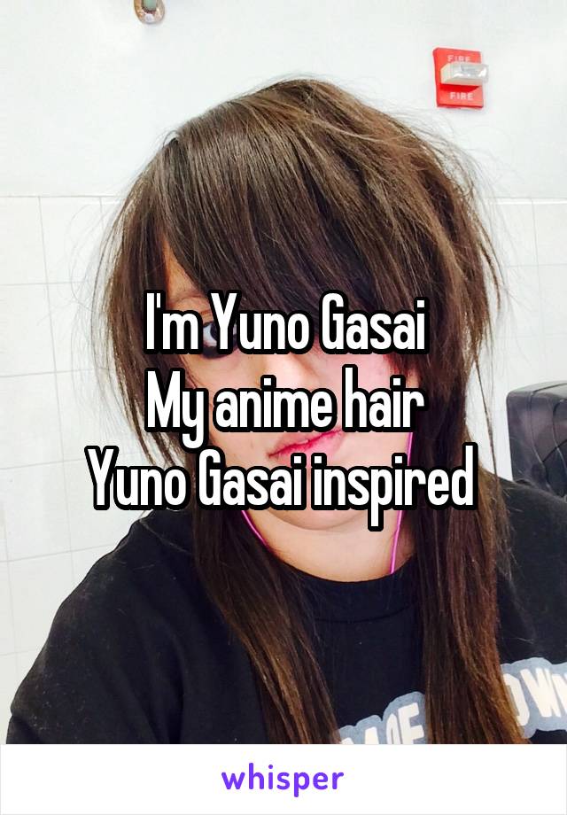 I'm Yuno Gasai
My anime hair
Yuno Gasai inspired 