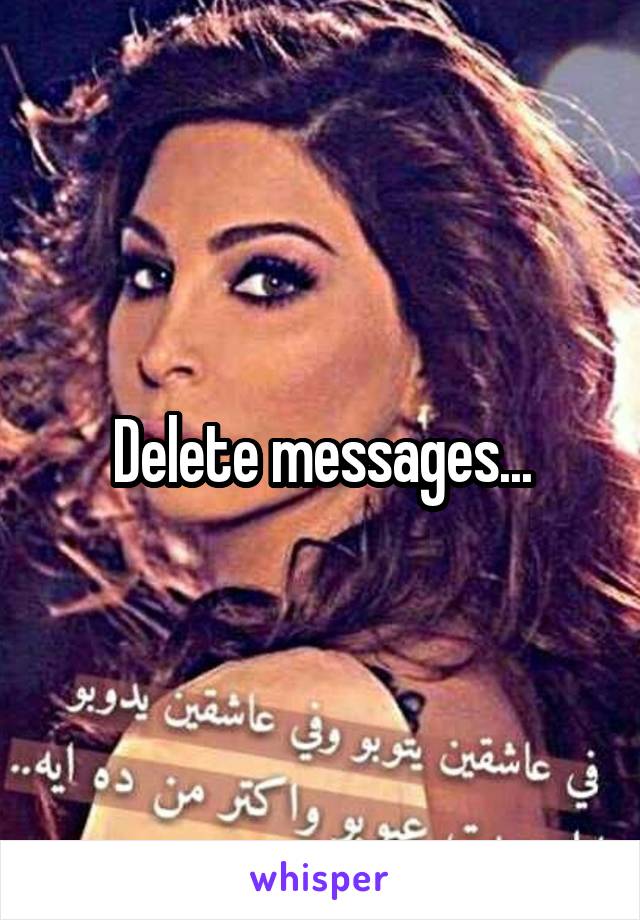 Delete messages...