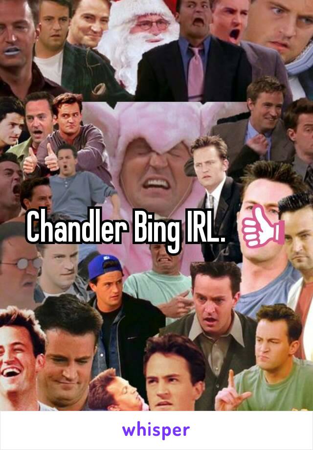 Chandler Bing IRL. 👍