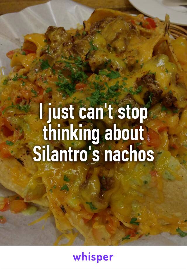 I just can't stop thinking about Silantro's nachos