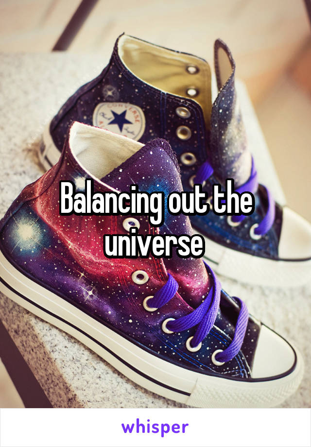 Balancing out the universe 