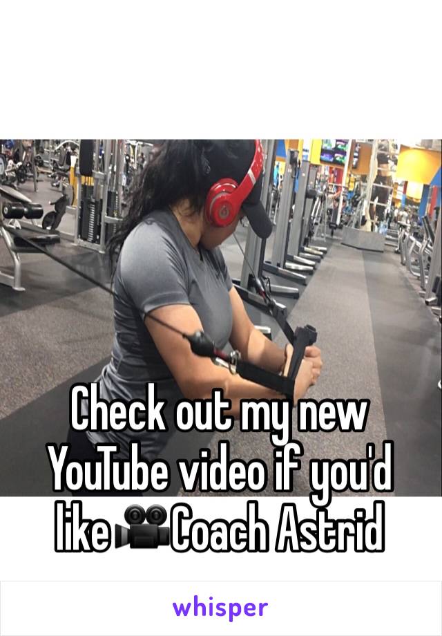 Check out my new YouTube video if you'd like🎥Coach Astrid