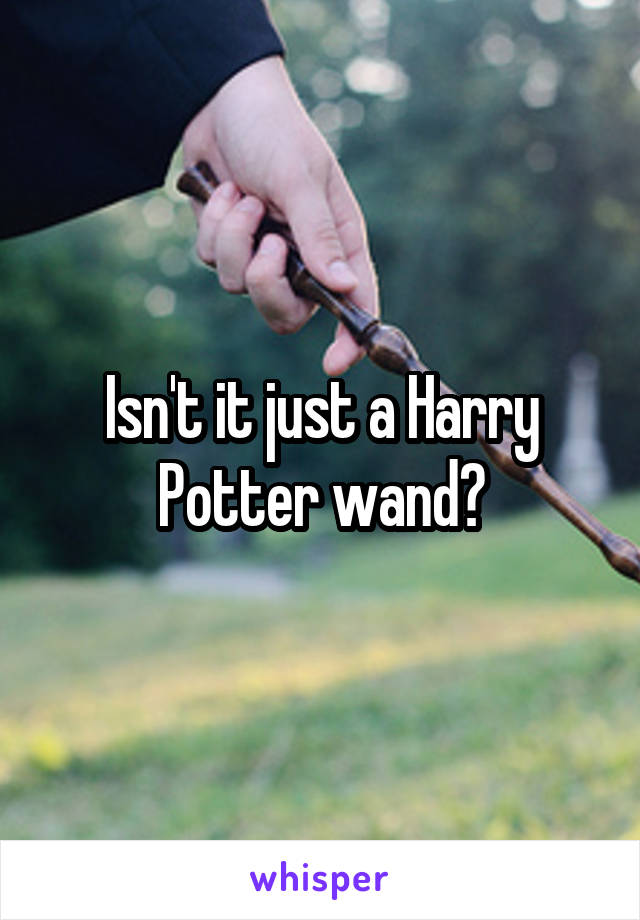 Isn't it just a Harry Potter wand?