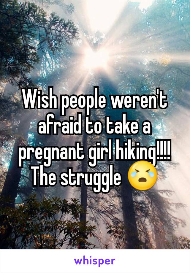 Wish people weren't afraid to take a pregnant girl hiking!!!! The struggle 😭